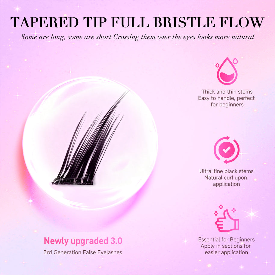 Pestanas autoadesivas Merrdear Winged Lift