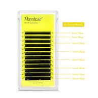 Leques de pestanas pré-fabricados em formato W 4D com volume | Pestanas macias pretos foscos