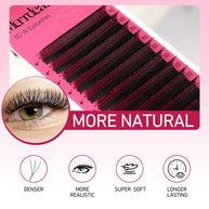 Merrdear 3D/4D/5D/6D W Shape Eyelash Extensions 0.07mm C/D Curl 8-15mm Mixed