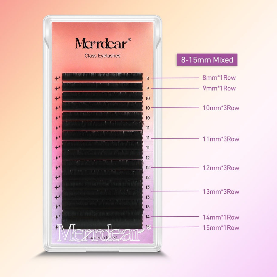 Merrdear Air Series Classic Eyelash Extension 16rows 0.07mm/0.10mm