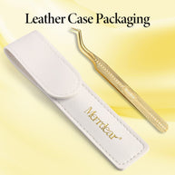 Merrdear Professional Lashing Tweezers for Mega Volume Mink Eyelashes Extensions Applying,S-Curved