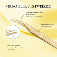 Merrdear Dolphin Shape Isolation Tweezers for Classic & Volume Eyelash Extensions