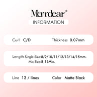 Merrdear Comic-A Eyelash-12Rows/Tray-5 Models