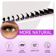 Merrdear 0.10mm 5D W Shape Eyelash Extensions C/D Curl