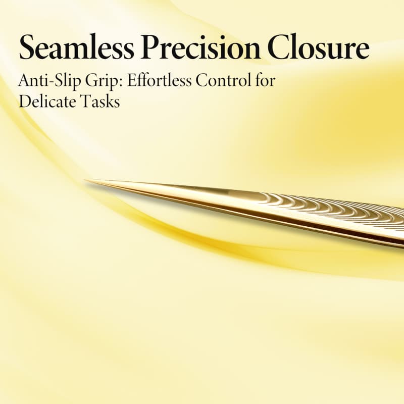 Merrdear Straight Tweezers for Eyelash Extensions-Precision Lashing Tweezers