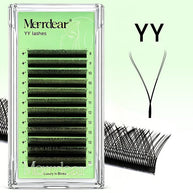 Merrdear Premium YY Shape Soft Lash Extension 0.07mm C/D curl