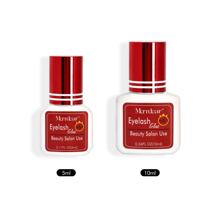 Pegamento para pestañas Merrdear Rapid 0.5-1 Sec Lash Glue Adhesivo para extensiones de pestañas